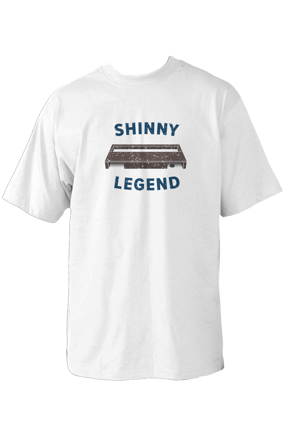 Shinny Legend Goal 90s Throwback Tee White | Barn Garb Hockey Threads