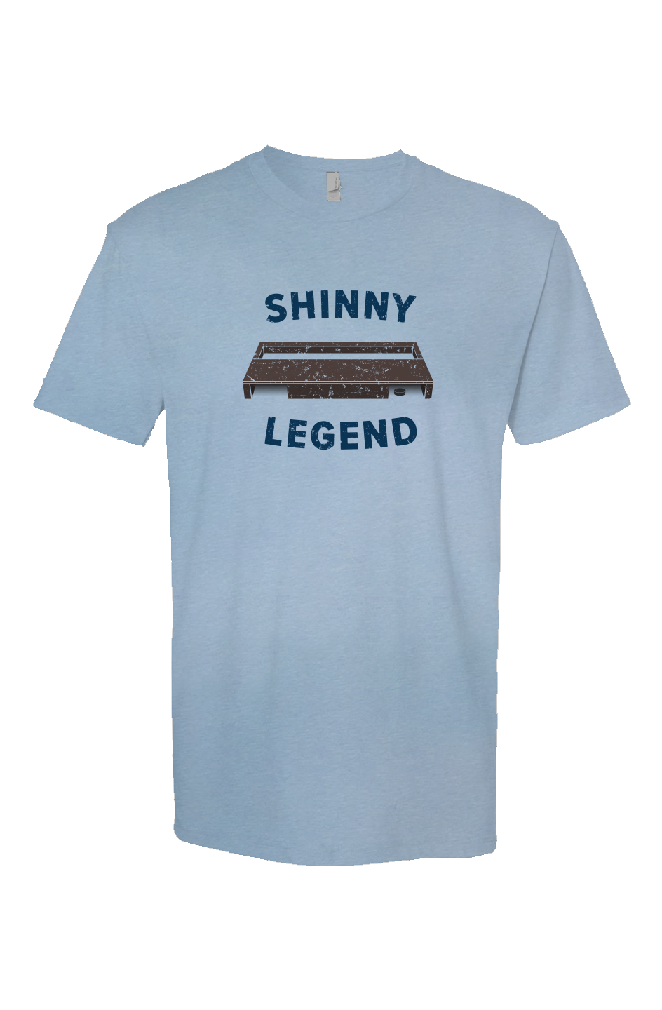 Shinny Legend Goal Breakaway Performance Tee Baby Blue | Barn Garb Hockey Threads