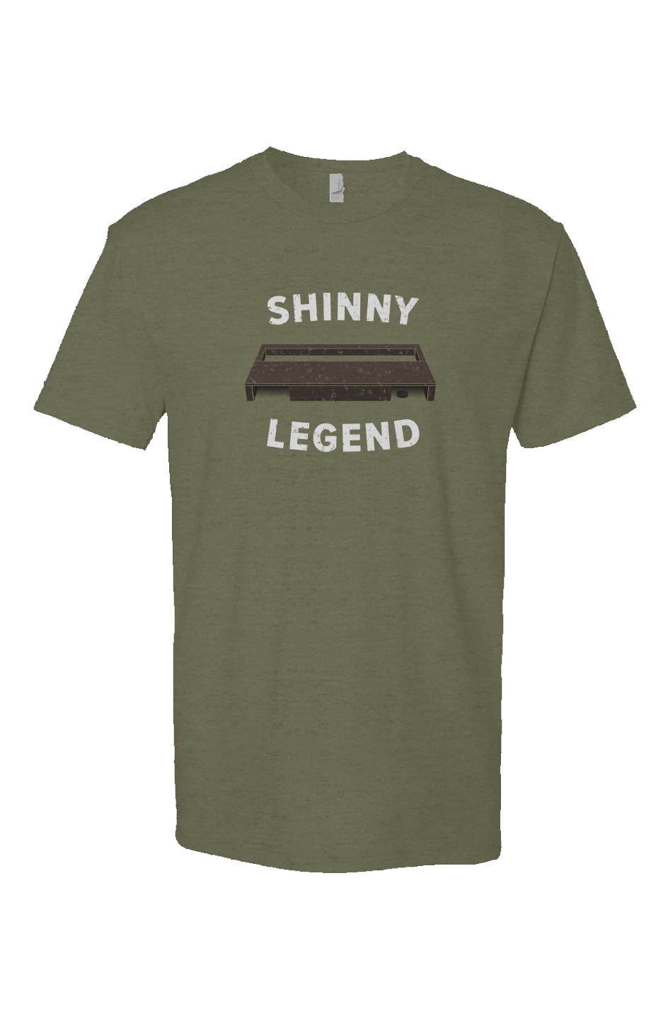 Shinny Legend Goal Breakaway Performance Tee Military Green | Barn Garb Hockey Threads