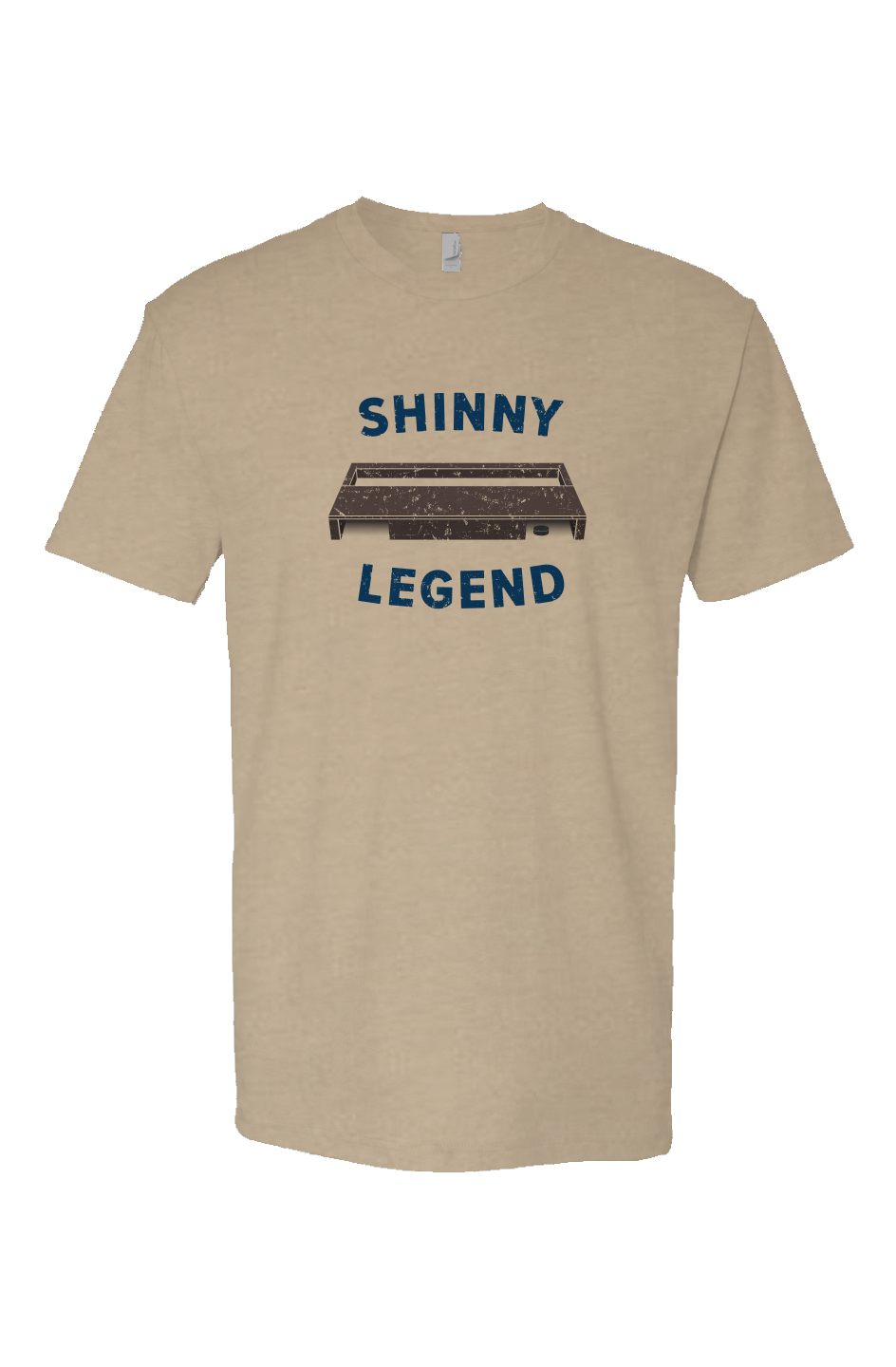 Shinny Legend Goal Breakaway Performance Tee Sand | Barn Garb Hockey Threads