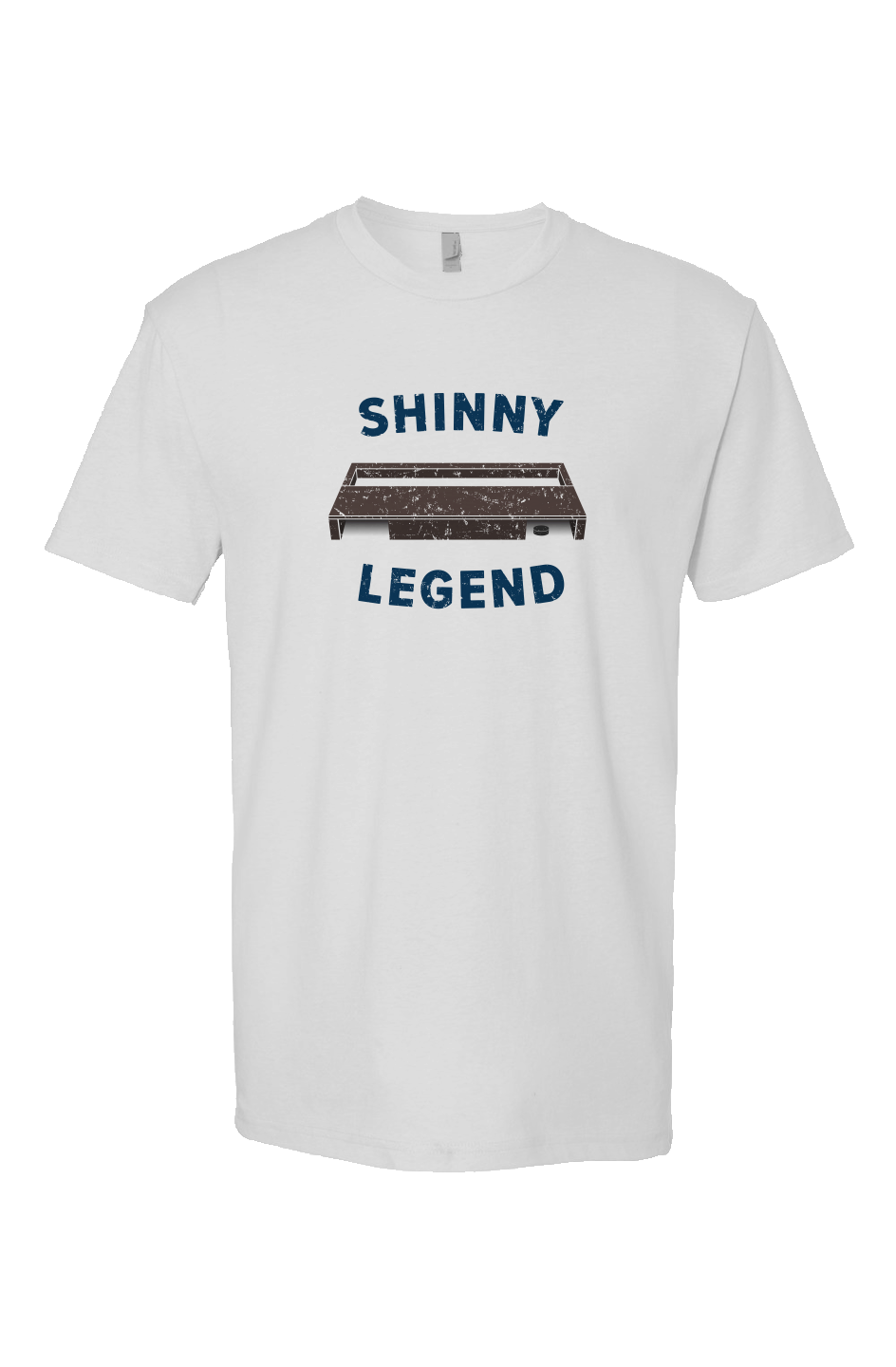 Shinny Legend Goal Breakaway Performance Tee White | Barn Garb Hockey Threads