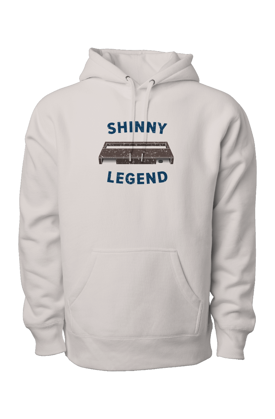 Shinny Legend Goal Shinny Legend Goal Heavyweight Hoodie Bone | Barn Garb Hockey Threads Hoodie