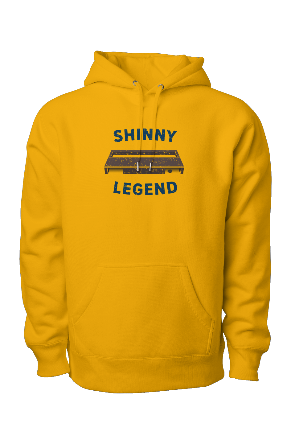 Shinny Legend Goal Heavyweight Hoodie Gold | Barn Garb Hockey Threads