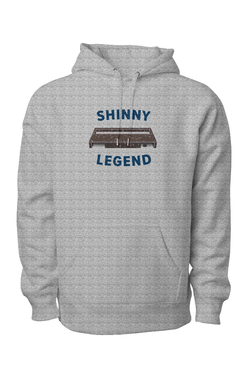 Shinny Legend Goal Heavyweight Hoodie Grey | Barn Garb Hockey Threads