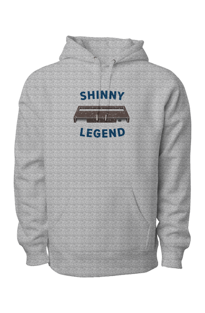 Shinny Legend Goal Heavyweight Hoodie Grey | Barn Garb Hockey Threads