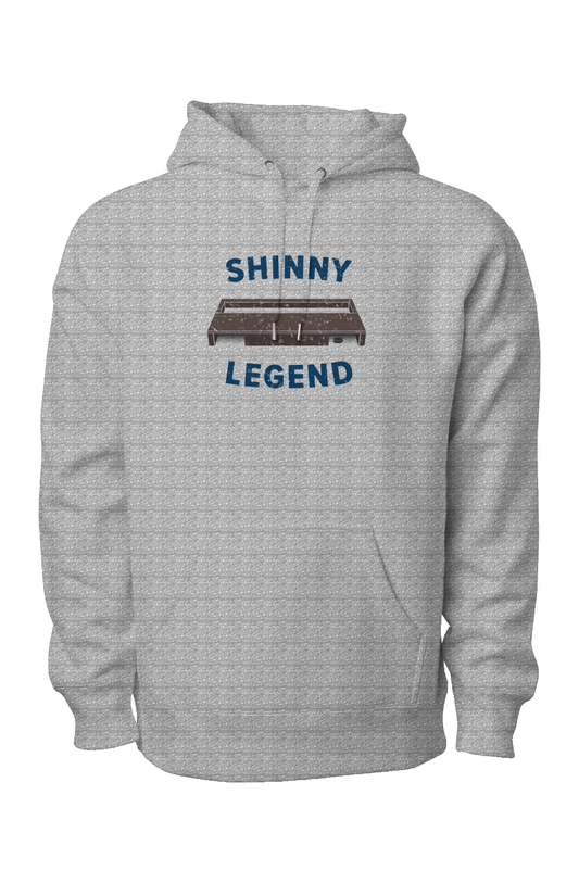 Shinny Legend Goal Heavyweight Hoodie Grey | Barn Garb Hockey Threads