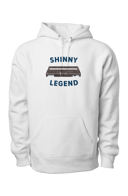 Shinny Legend Goal Heavyweight Hoodie White | Barn Garb Hockey Threads