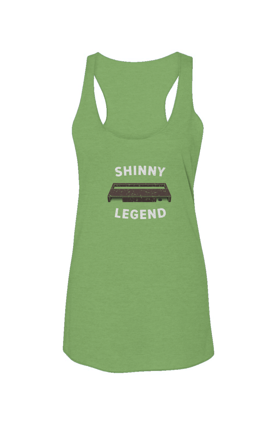 Shinny Legend Goal Racerback Barn Tank Green | Barn Garb Hockey Threads