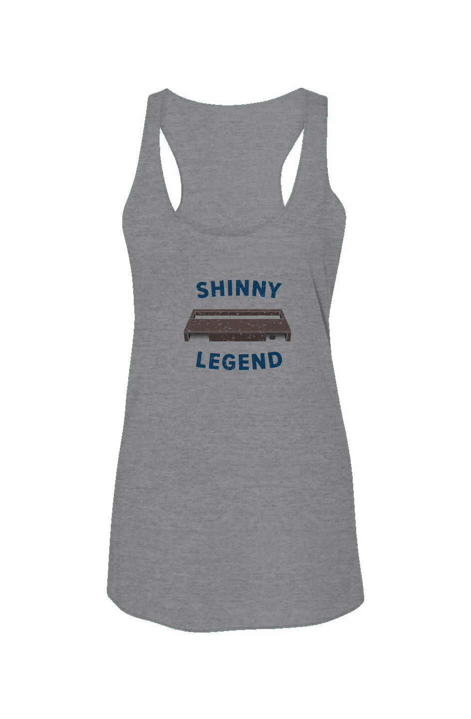Shinny Legend Goal Racerback Barn Tank Grey | Barn Garb Hockey Threads
