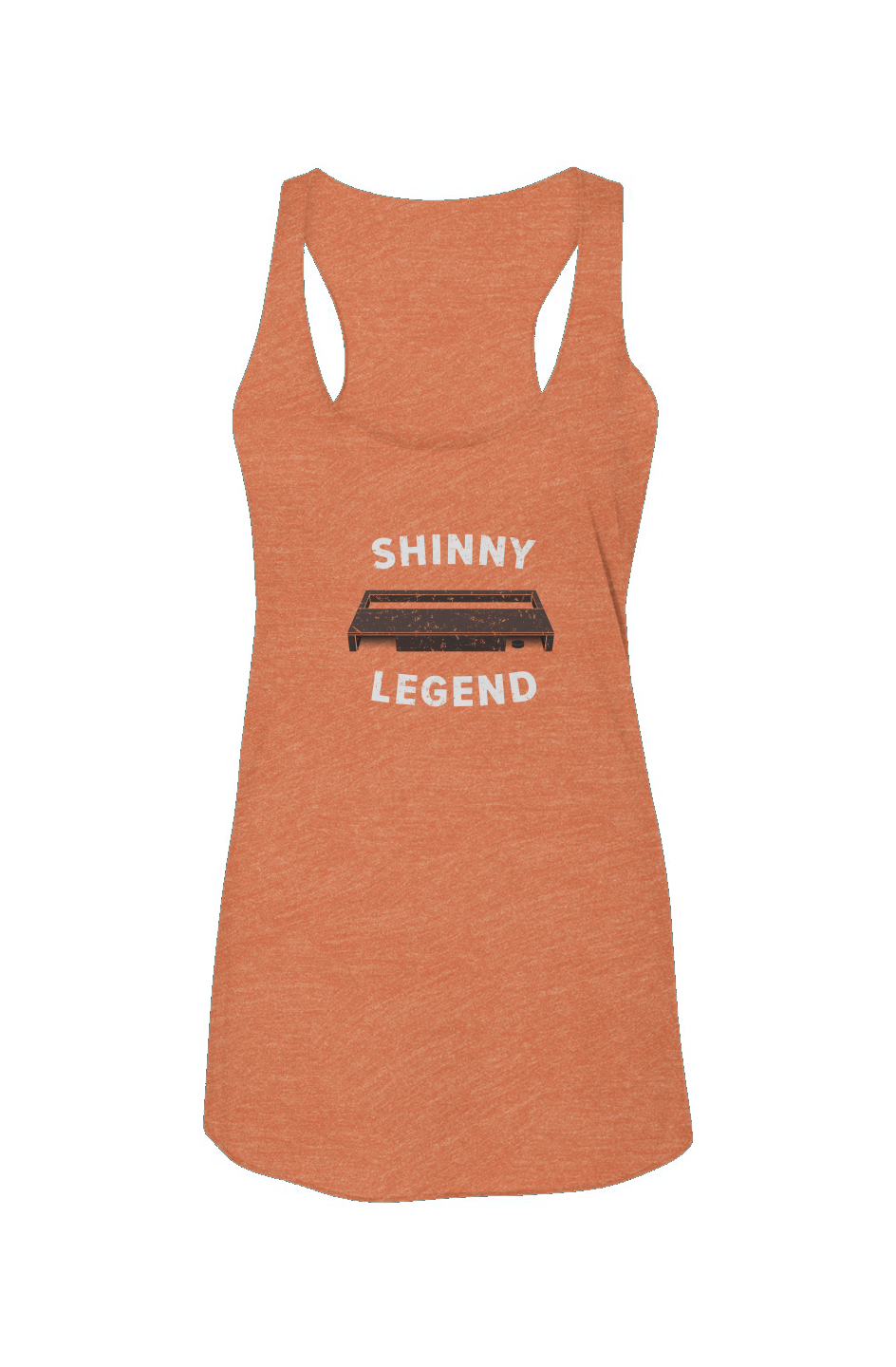 Shinny Legend Goal Racerback Barn Tank Orange | Barn Garb Hockey Threads