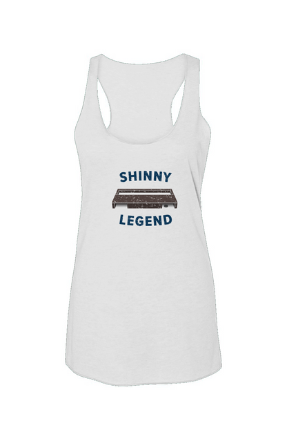 Shinny Legend Goal Racerback Barn Tank White | Barn Garb Hockey Threads
