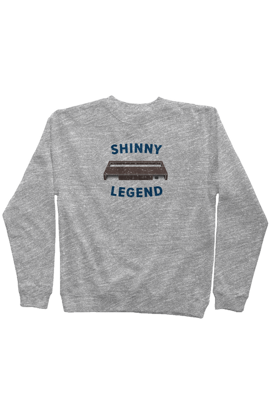 Shinny Legend Goal Rinkside Crewneck Sweatshirt Grey | Barn Garb Hockey Threads