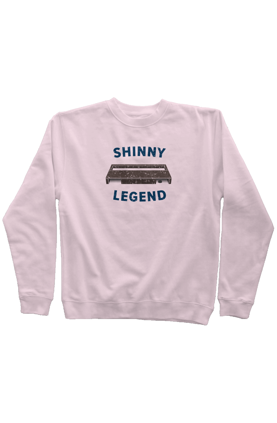 Shinny Legend Goal Rinkside Crewneck Sweatshirt Pink | Barn Garb Hockey Threads