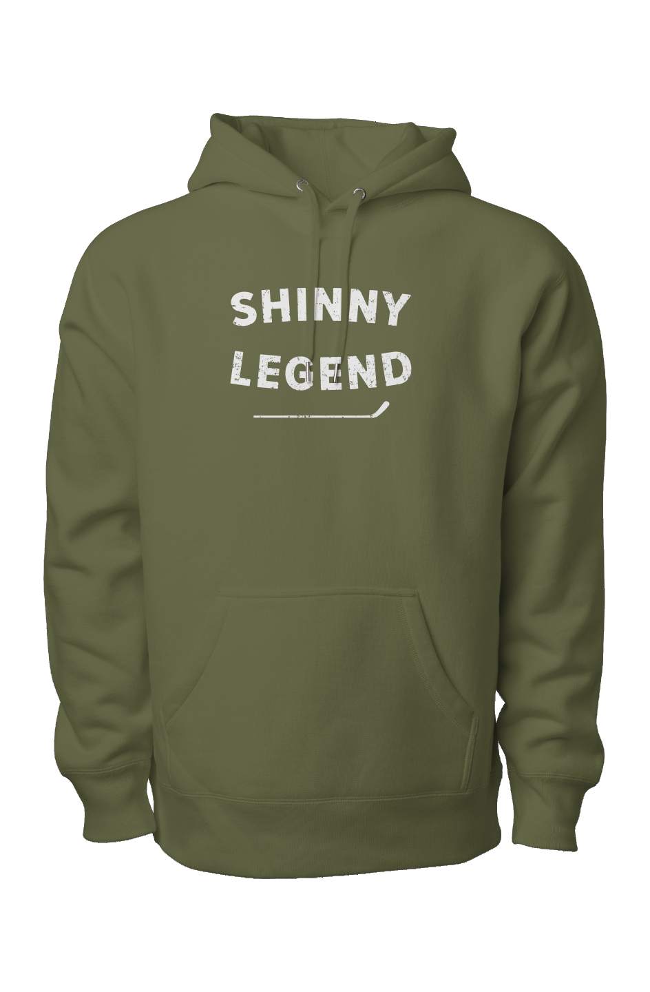 Shinny Legend Heavyweight Hoodie Military Green | Barn Garb Hockey Threads