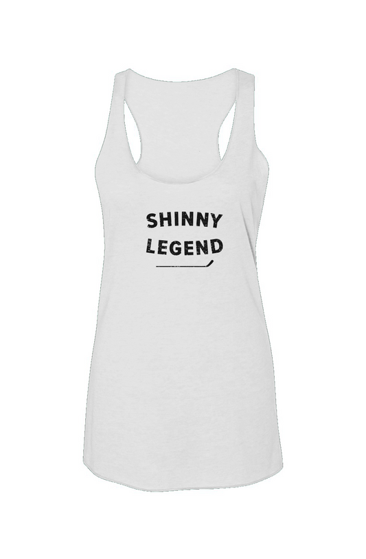 Shinny Legend Racerback Barn Tank White | Barn Garb Hockey Threads