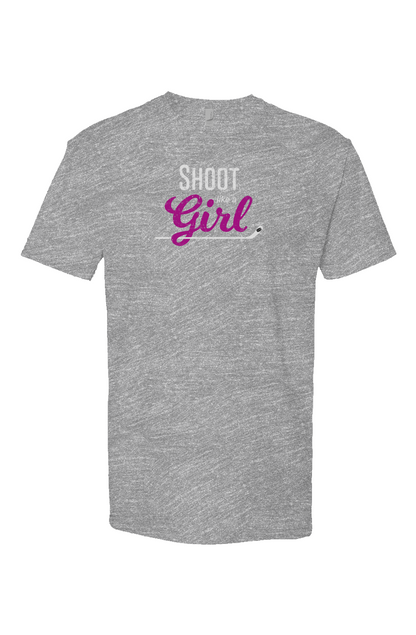 Shoot Like A Girl Breakaway Performance Tee Grey | Barn Garb Hockey Threads