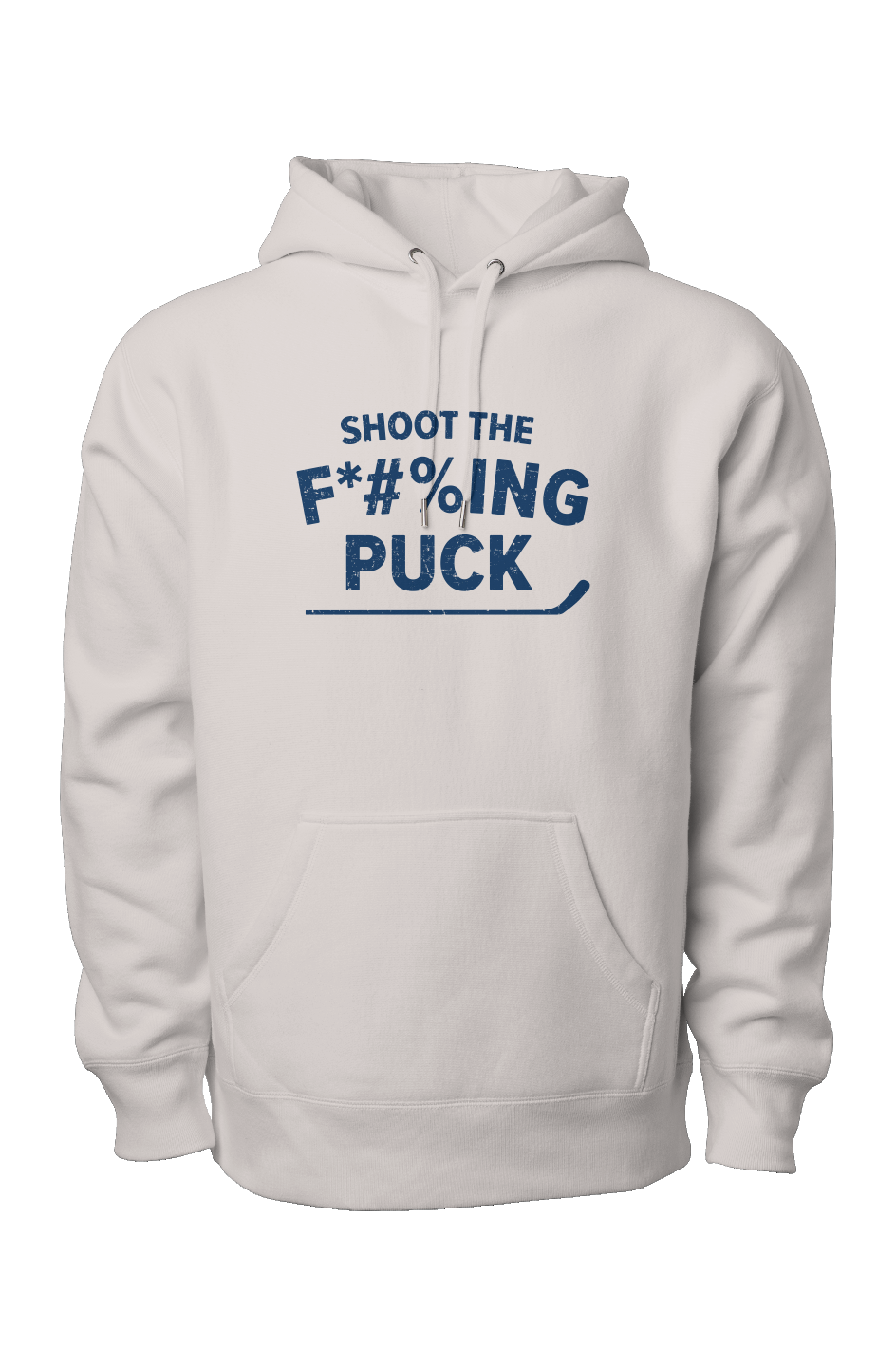 Shoot the F*#%ing Puck Legend Heavyweight Hoodie Bone | Barn Garb Hockey Threads
