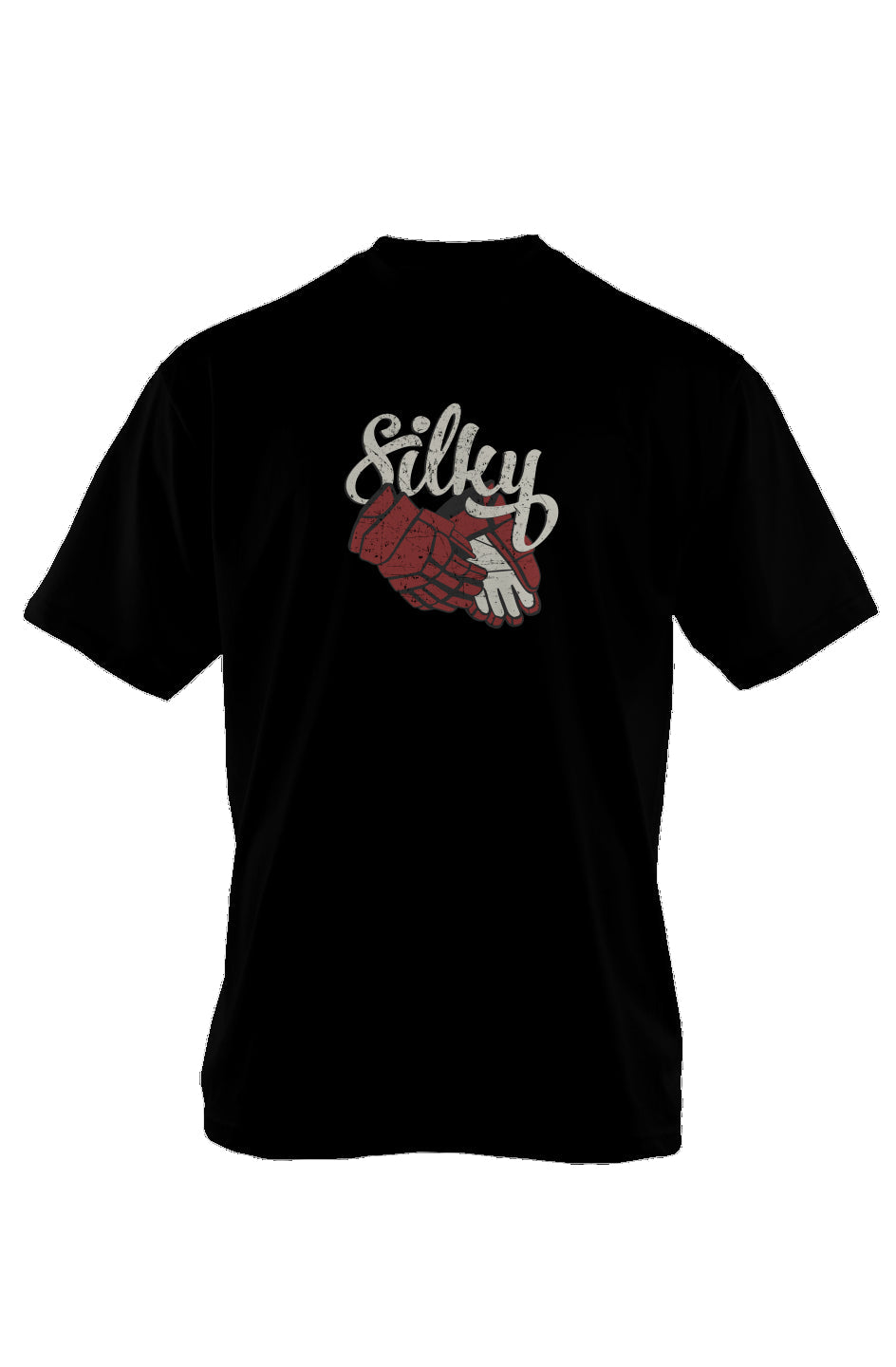 Silky 90s Throwback Tee Black| Barn Garb Hockey Threads