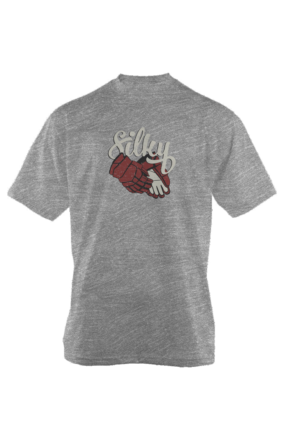 Silky 90s Throwback Tee Grey | Barn Garb Hockey Threads