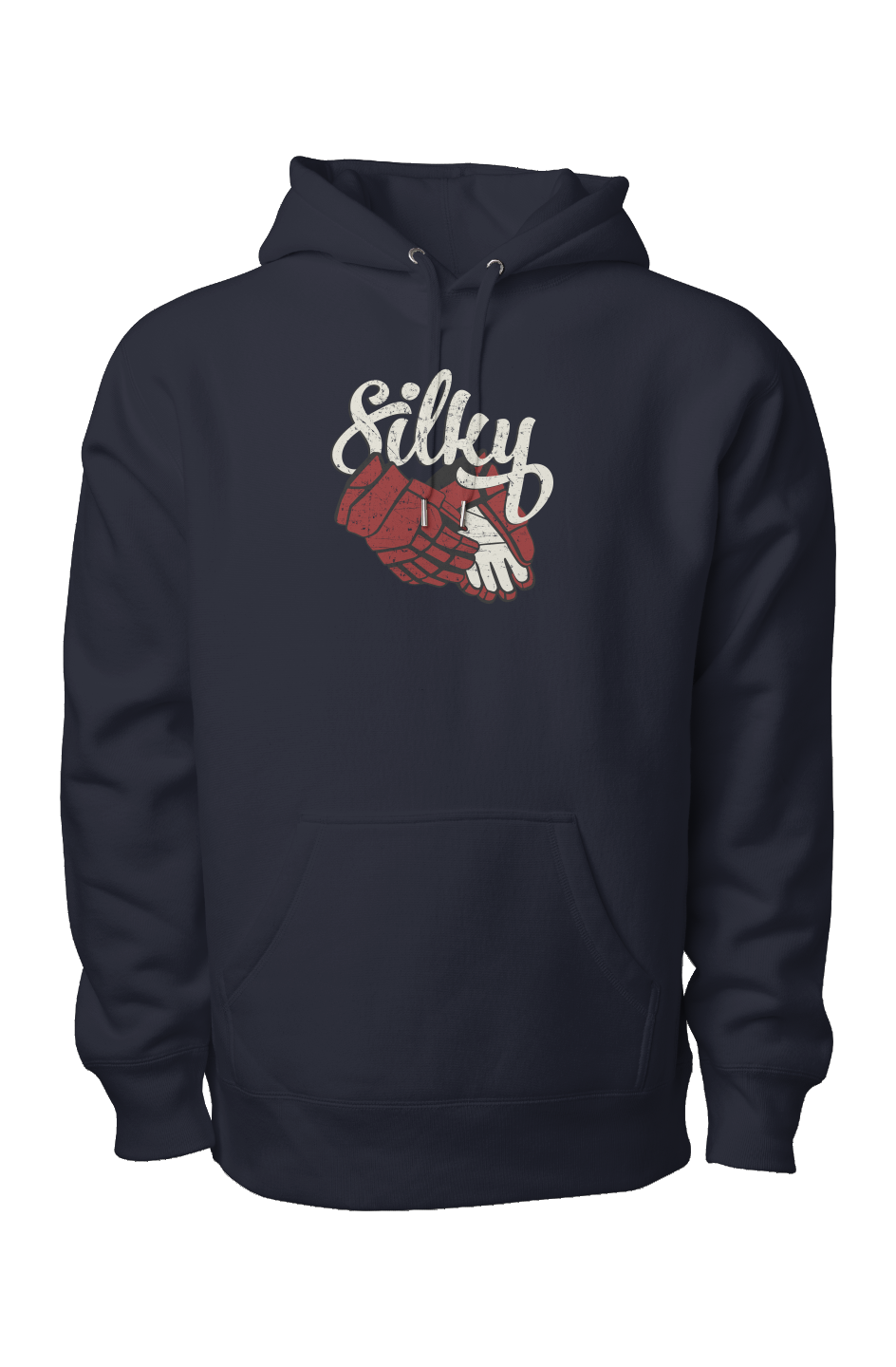 Silky Legend Heavyweight Hoodie Navy Blue | Barn Garb Hockey Threads