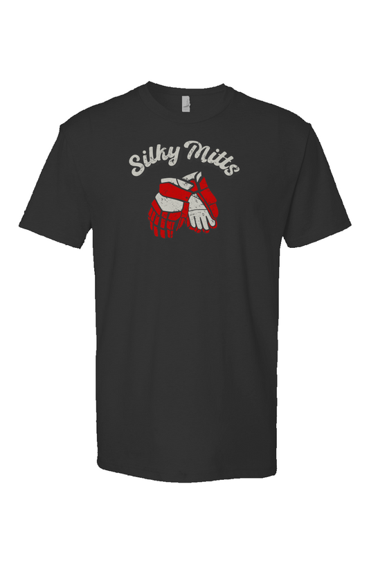 Silky Mitts Breakaway Performance Tee Black | Barn Garb Hockey Threads
