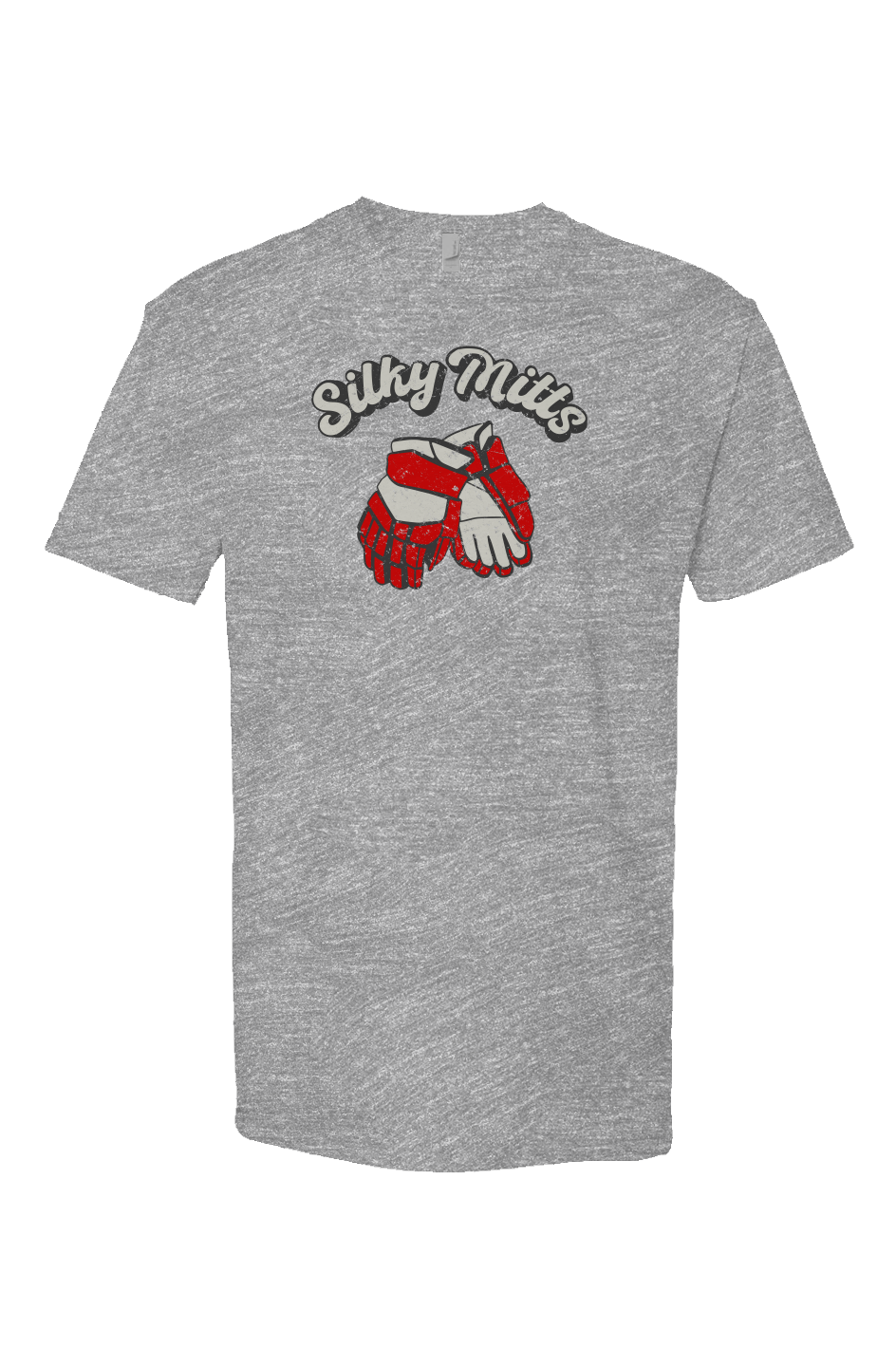 Silky Mitts Breakaway Performance Tee Grey | Barn Garb Hockey Threads