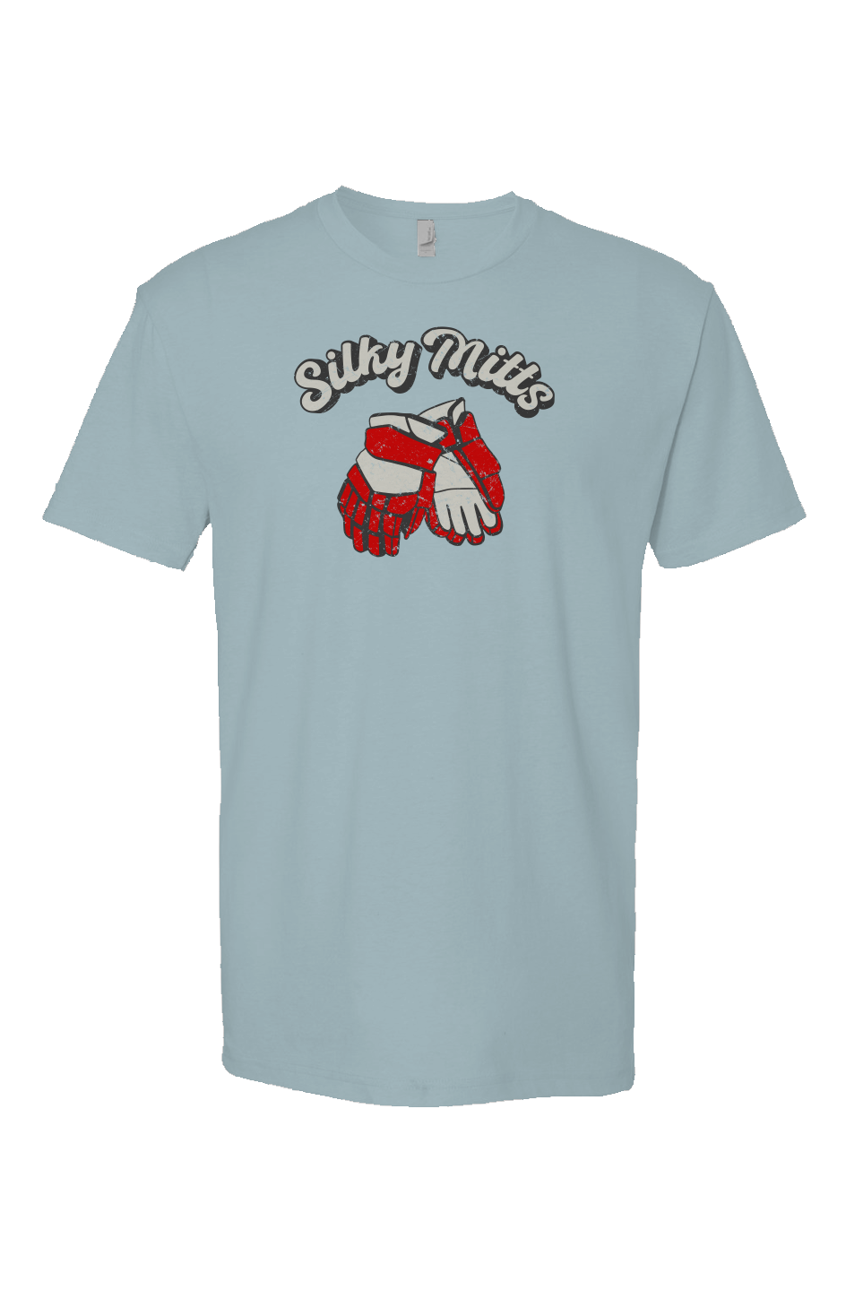 Silky Mitts Breakaway Performance Tee Ice Blue | Barn Garb Hockey Threads