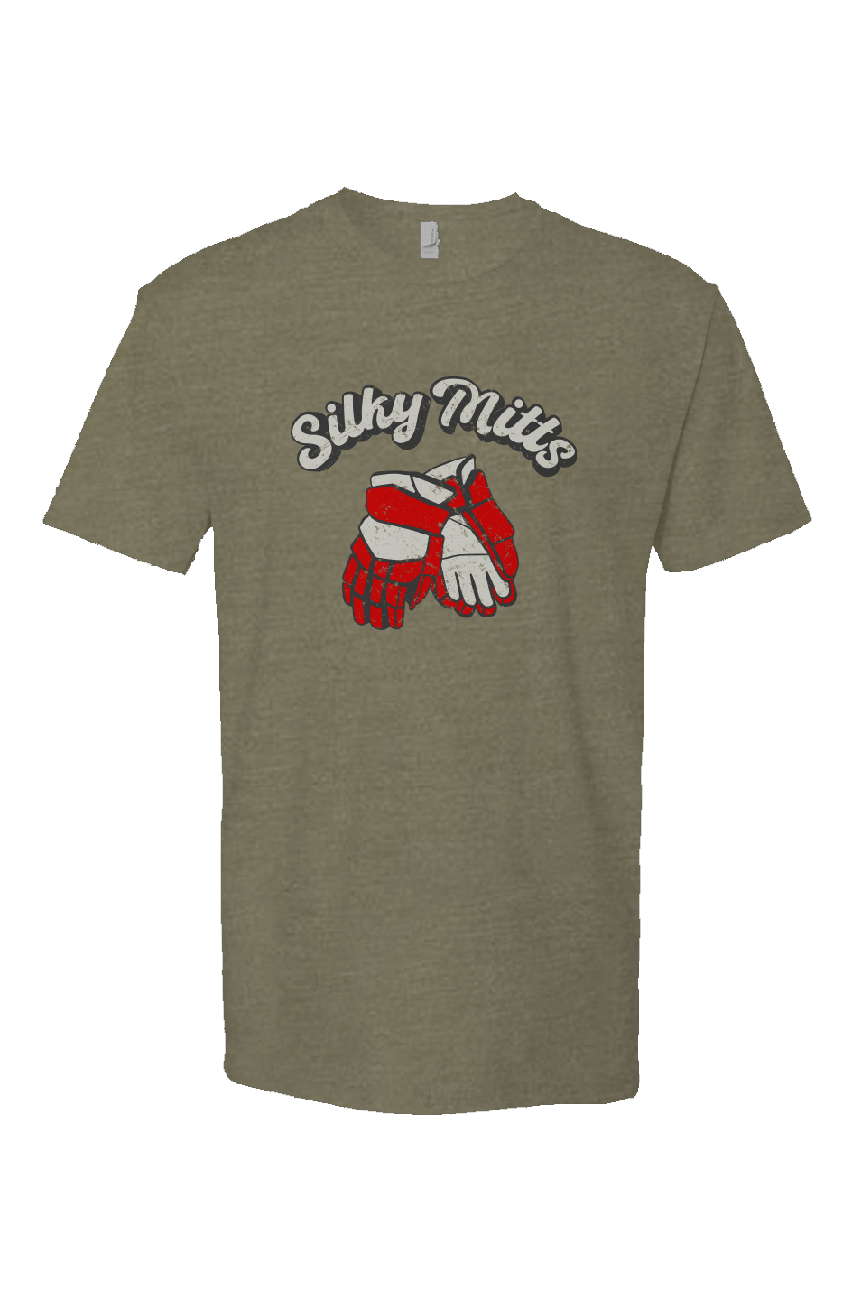 Silky Mitts Breakaway Performance Tee Military Green | Barn Garb Hockey Threads