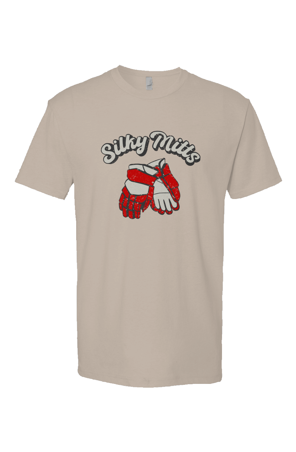 Silky Mitts Breakaway Performance Tee Sand | Barn Garb Hockey Threads