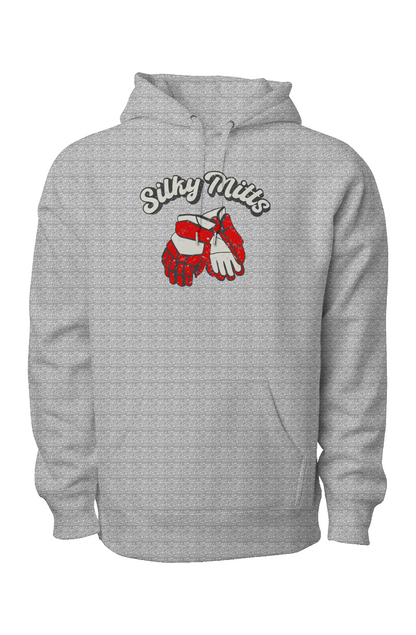 Silky Mitts Legend Heavyweight Hoodie Grey | Barn Garb Hockey Threads