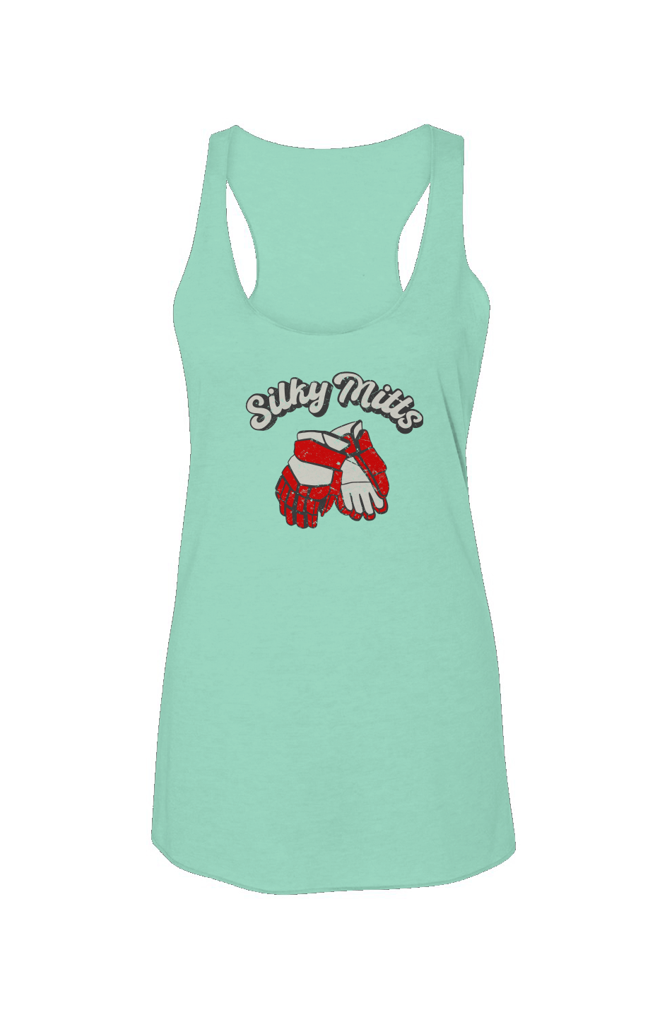 Silky Mitts Racerback Barn Tank Mint | Barn Garb Hockey Threads