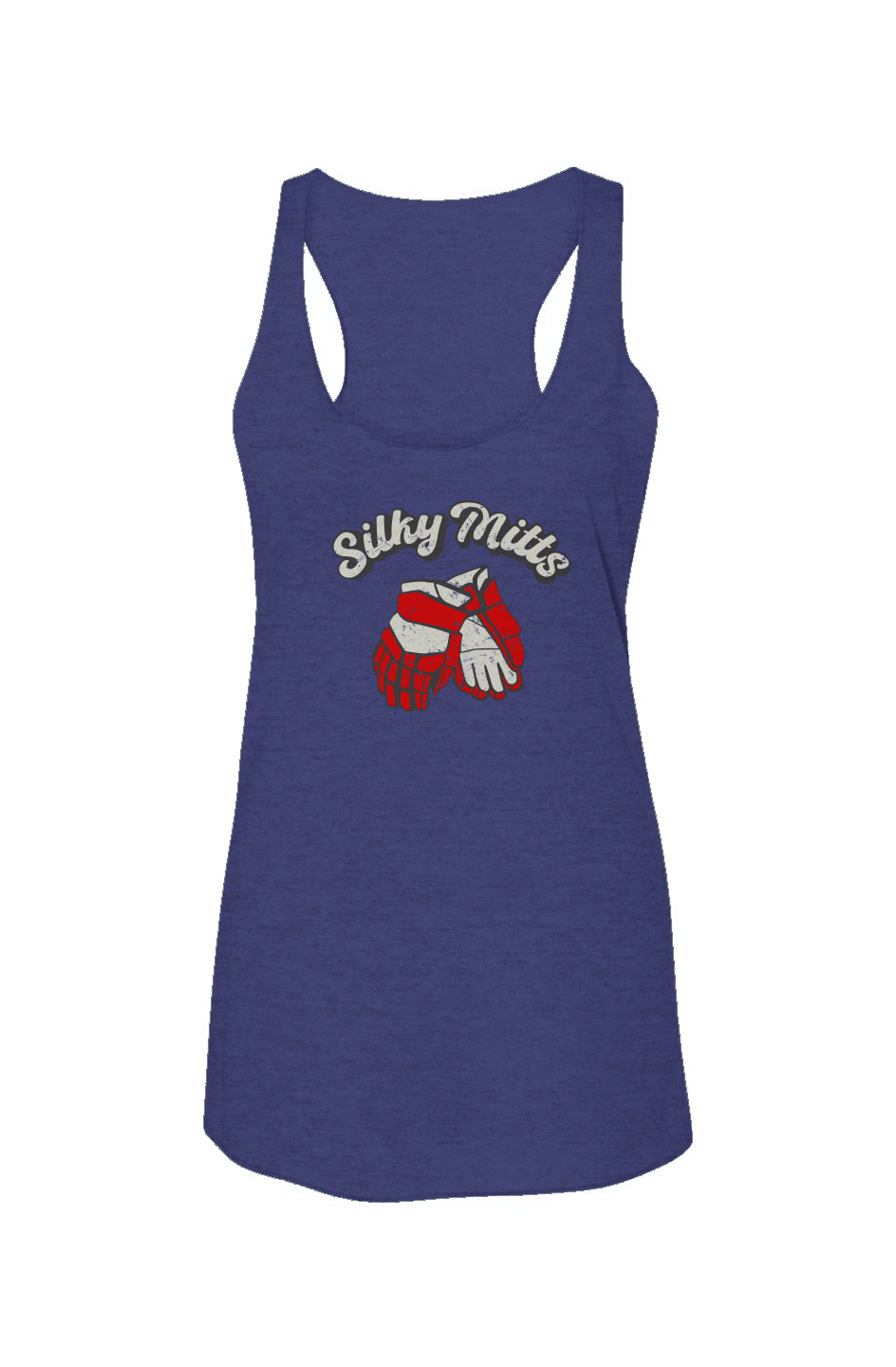 Silky Mitts Racerback Barn Tank Navy Blue | Barn Garb Hockey Threads