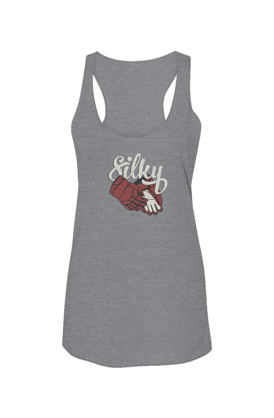 Silky Racerback Barn Tank Grey | Barn Garb Hockey Threads