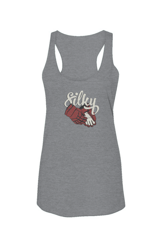 Silky Racerback Barn Tank Grey | Barn Garb Hockey Threads