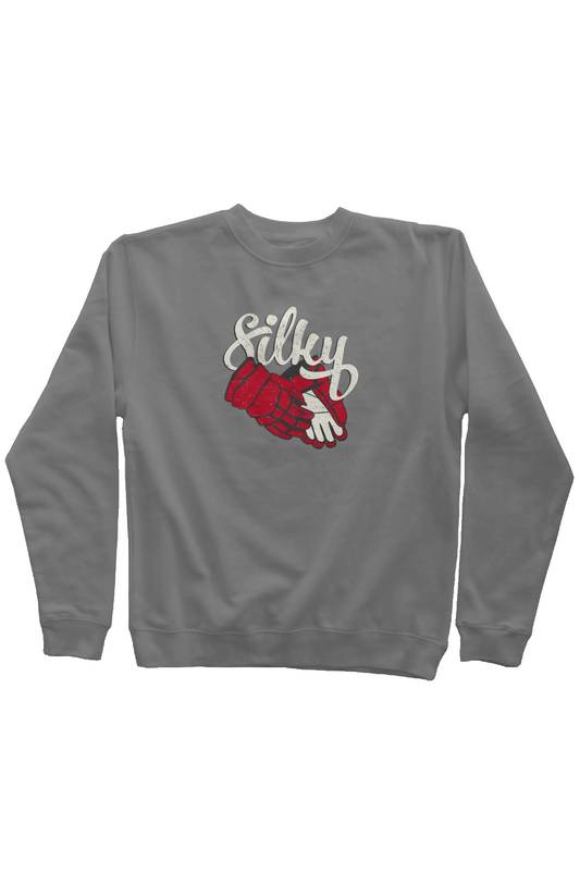Silky Rinkside Crewneck Sweatshirt Cement | Barn Garb Hockey Threads