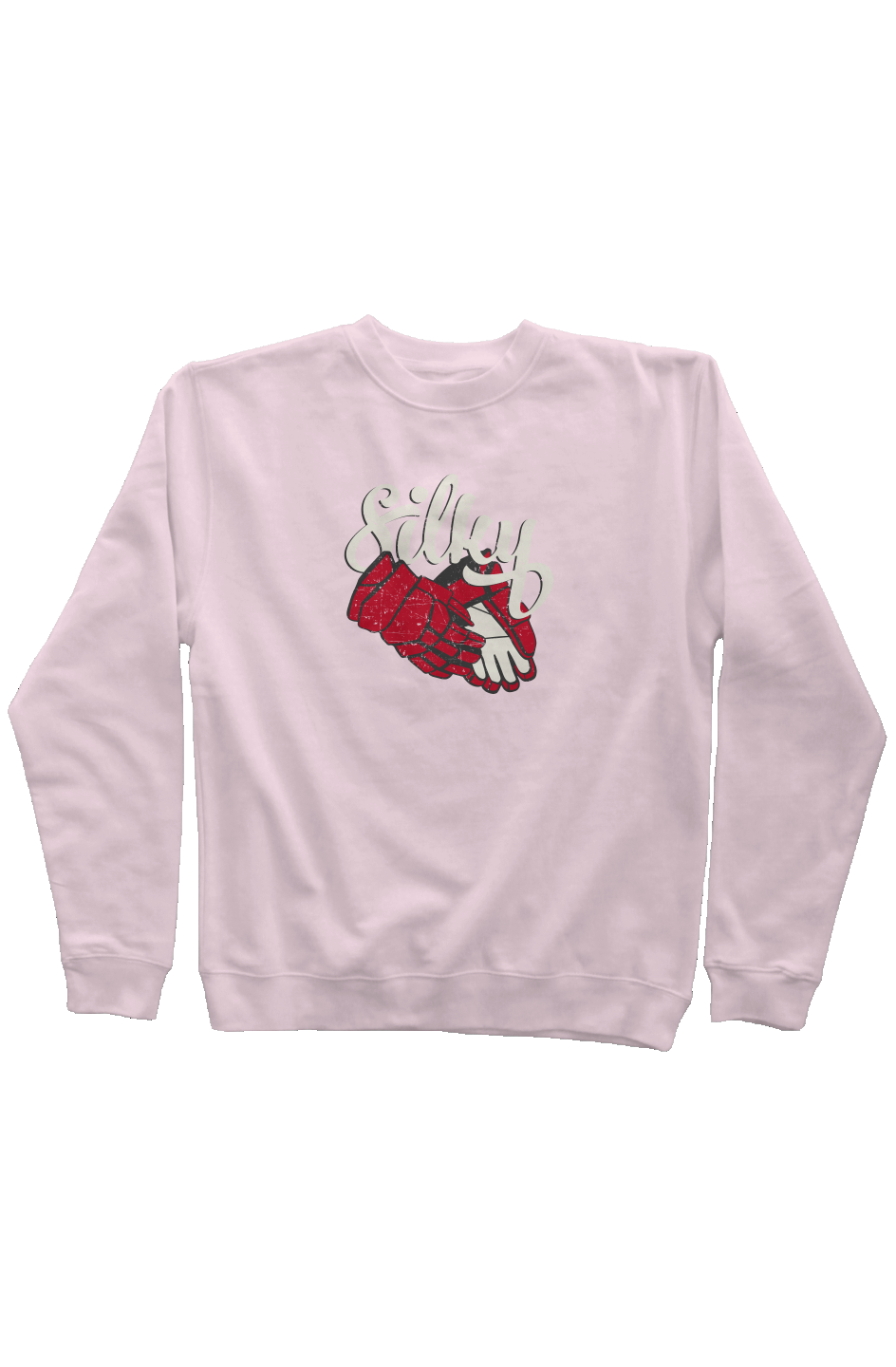 Silky Rinkside Crewneck Sweatshirt Pink | Barn Garb Hockey Threads
