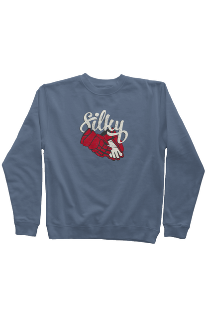 Silky Rinkside Crewneck Sweatshirt Slate | Barn Garb Hockey Threads