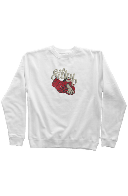 Silky Rinkside Crewneck Sweatshirt White | Barn Garb Hockey Threads