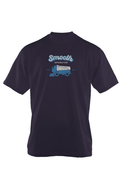 Smooth Operator 90s Throwback Tee Black Navy Blue | Barn Garb Hockey Threads