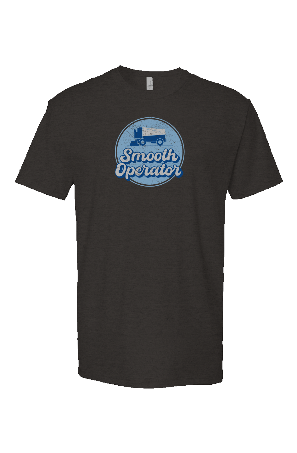 Smooth Operator Rink Badge Breakaway Performance Tee Charcoal | Barn Garb Hockey Threads