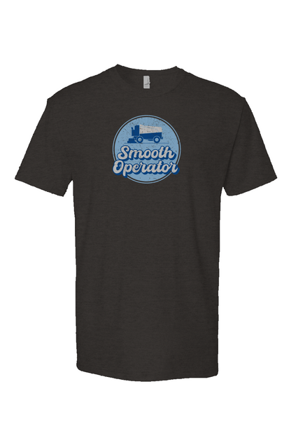Smooth Operator Rink Badge Breakaway Performance Tee Charcoal | Barn Garb Hockey Threads