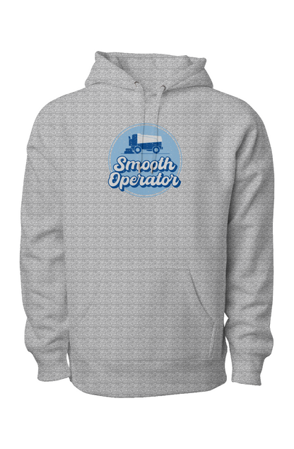 Smooth Operator Rink Badge Legend Heavyweight Hoodie Grey | Barn Garb Hockey Threads