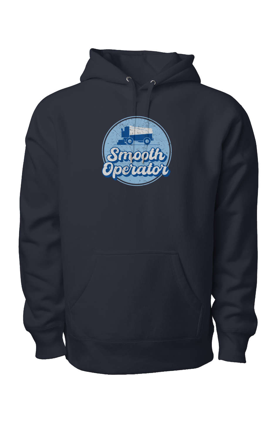 Smooth Operator Rink Badge Legend Heavyweight Hoodie Navy Blue | Barn Garb Hockey Threads