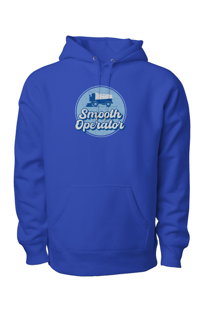 Smooth Operator Rink Badge Legend Heavyweight Hoodie Royal Blue | Barn Garb Hockey Threads