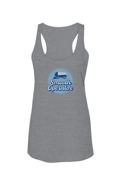 Smooth Operator Rink Badge Racerback Barn Tank Grey | Barn Garb Hockey Threads