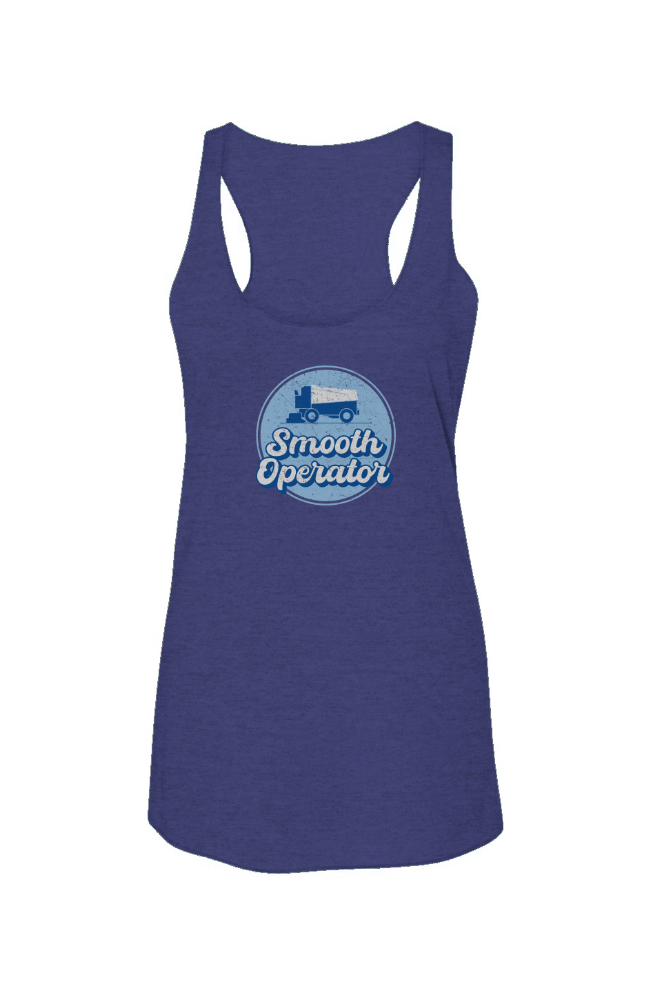 Smooth Operator Rink Badge Racerback Barn Tank Navy Blue | Barn Garb Hockey Threads