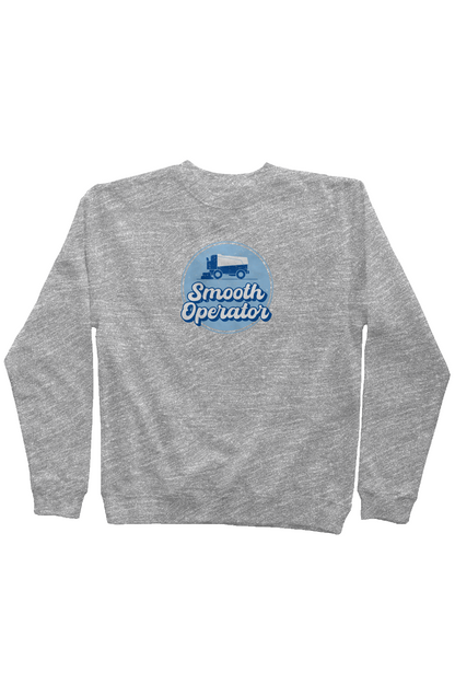 Smooth Operator Rink Badge Rinkside Crewneck Sweat Grey | Barn Garb Hockey Threads