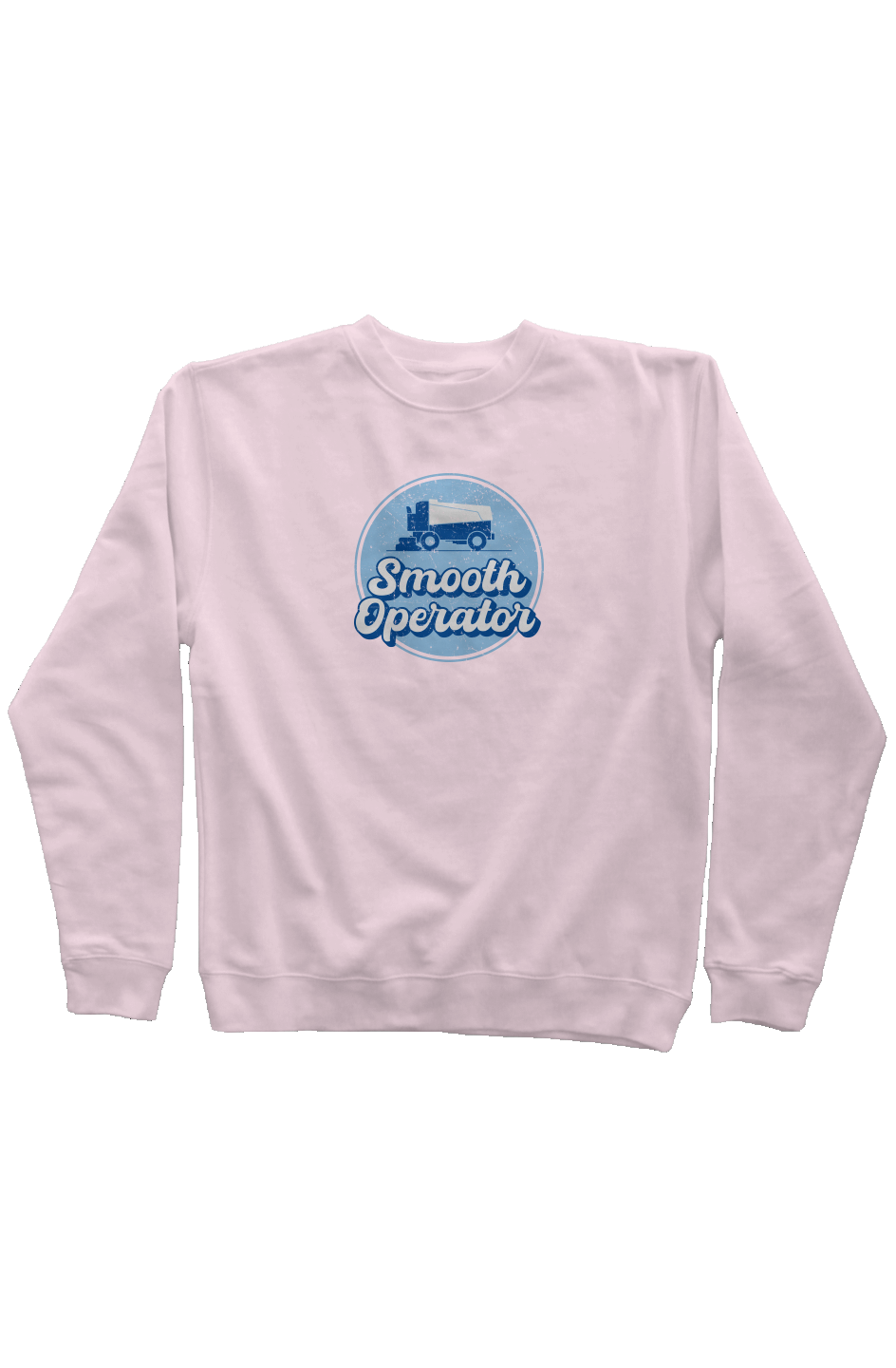 Smooth Operator Rink Badge Rinkside Crewneck Sweat Pink | Barn Garb Hockey Threads