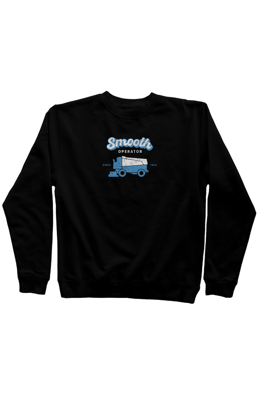 Smooth Operator Rinkside Crewneck Sweatshirt Black | Barn Garb Hockey Threads