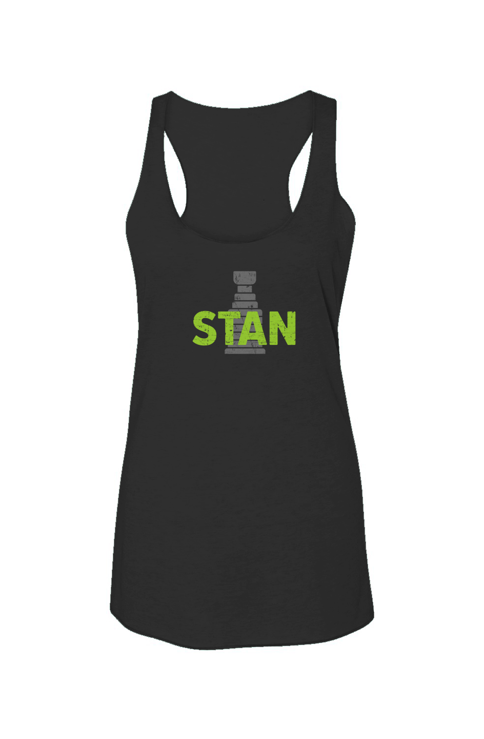 Stan Racerback Barn Tank Charcoal | Barn Garb Hockey Threads